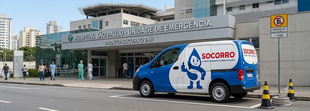 Profissional realizando Desentupimento e Manutenção Preventiva para Hospitais, Clínicas e Postos de Saúde em Garopaba